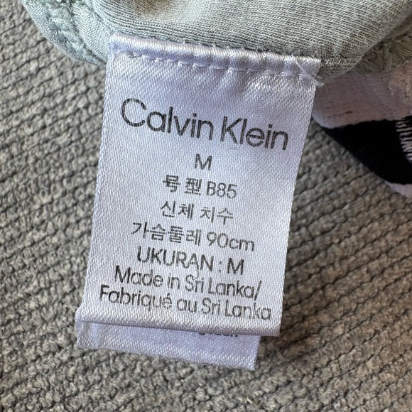 Calvin Klein Women's Sage Green Sports Bra - Picture 3 of 3